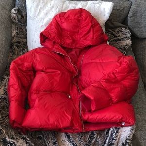 J.Lindeberg oversized Red Puffer down Jacket